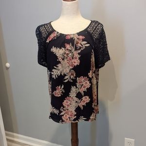 Lucky Brand Casual Top Sz L